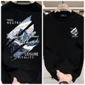 Summer Casual Street Breathable Men's Short-sleeved T-shirt for Outdoor Outings Trendy Printed Men's Clothing